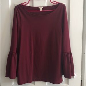 JCrew maroon top
